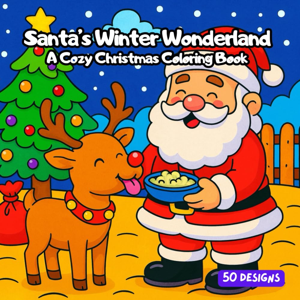 Santa's Winter Wonderland: A Cozy Christmas Coloring Book