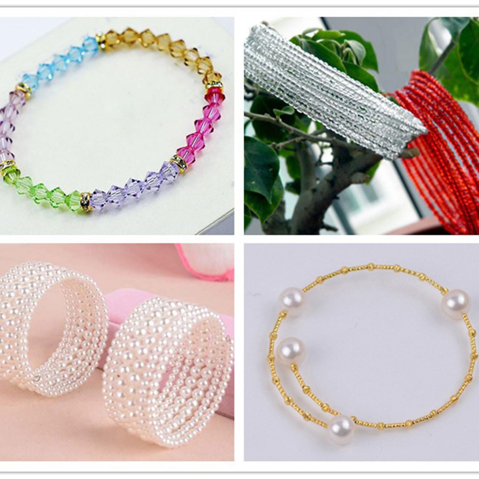 5-teiliges Schmuckherstellungs-Set, Stahldraht, Bastelkomponenten und Zubehör für Halsketten, Armbänder und DIY-Schmuckprojekte
