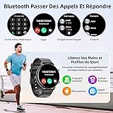 Hwagol Montre Connectée Homme Femme 1.39" Smartwatch avec Podometre, Moniteur Sommeil, avec 140+ Sportifs, Smartwatch Montre Intelligente Bracelet pour Android iOS - 3