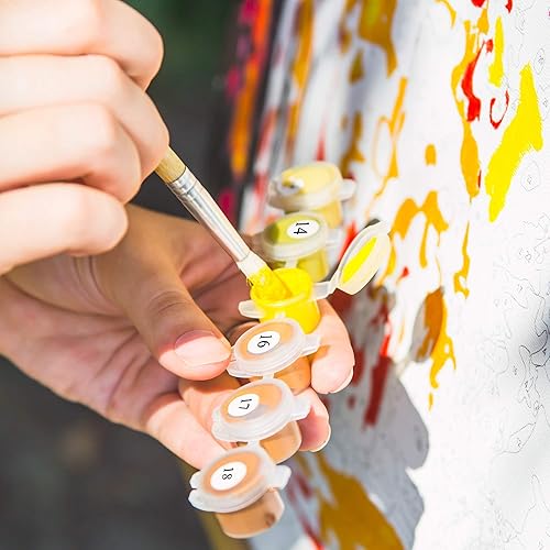 Miniatura 6 de Ledgebay Pintura por números para adultos kit de pintura numérica de principiante a avanzado, divertidos proyectos de manualidades y manualidades