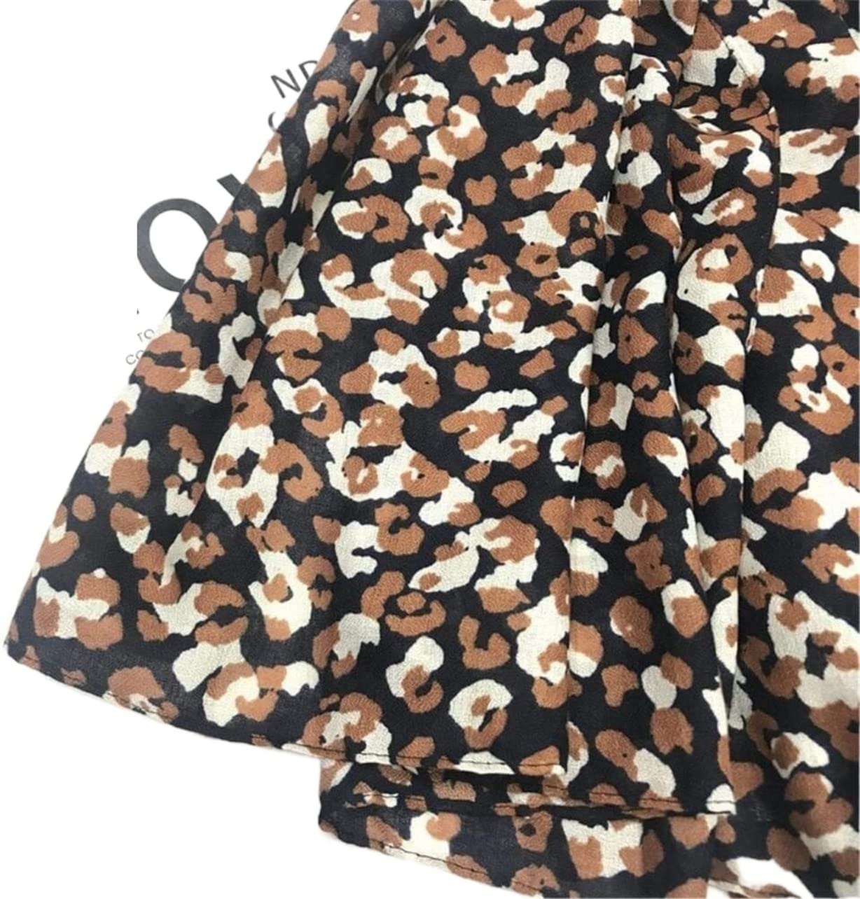 Sciarpa Sciarpe Scialle Sciarpa In Morbido Cotone Leopardato Leggero Con Nappe Scialle
