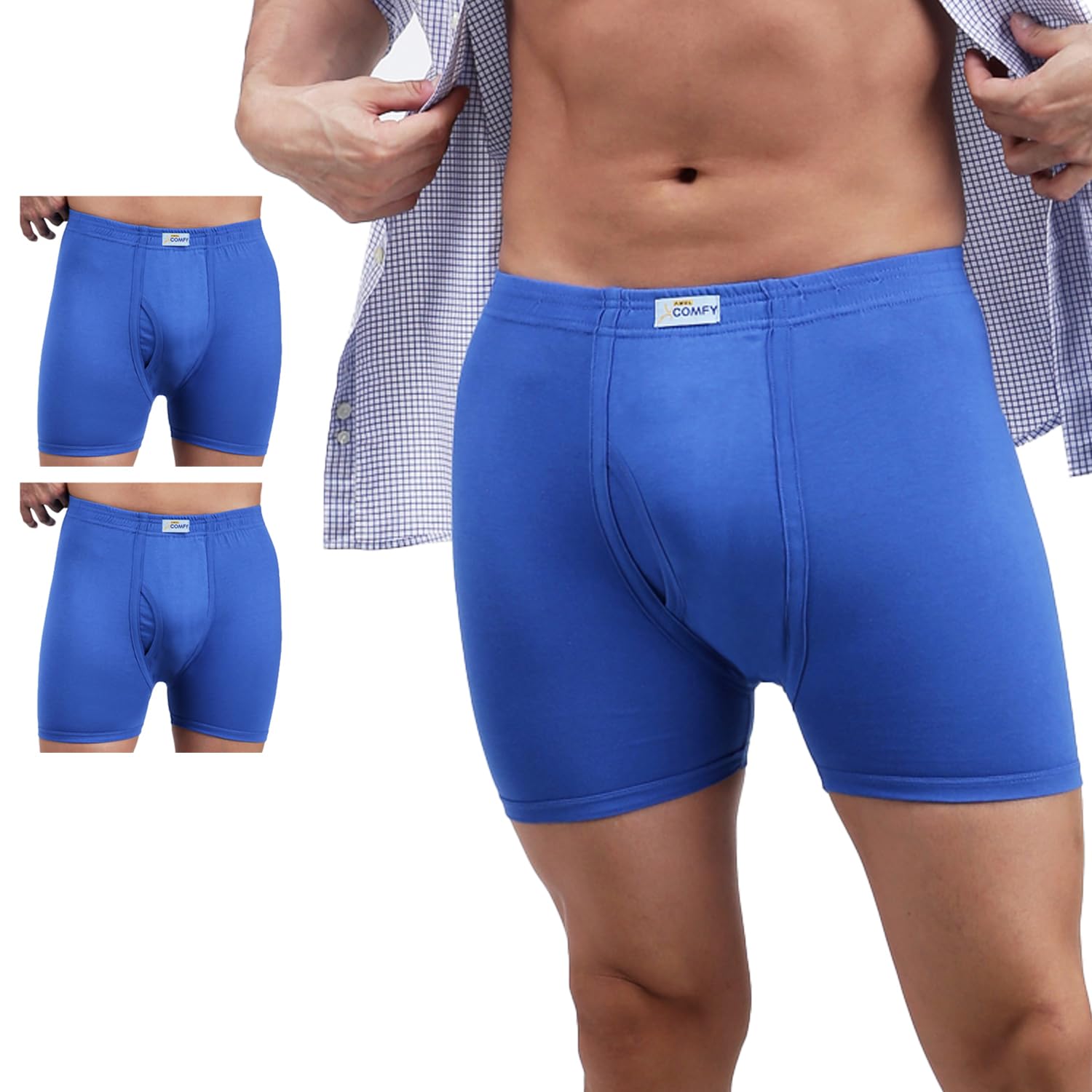 men cotton solid trunk pack of 3