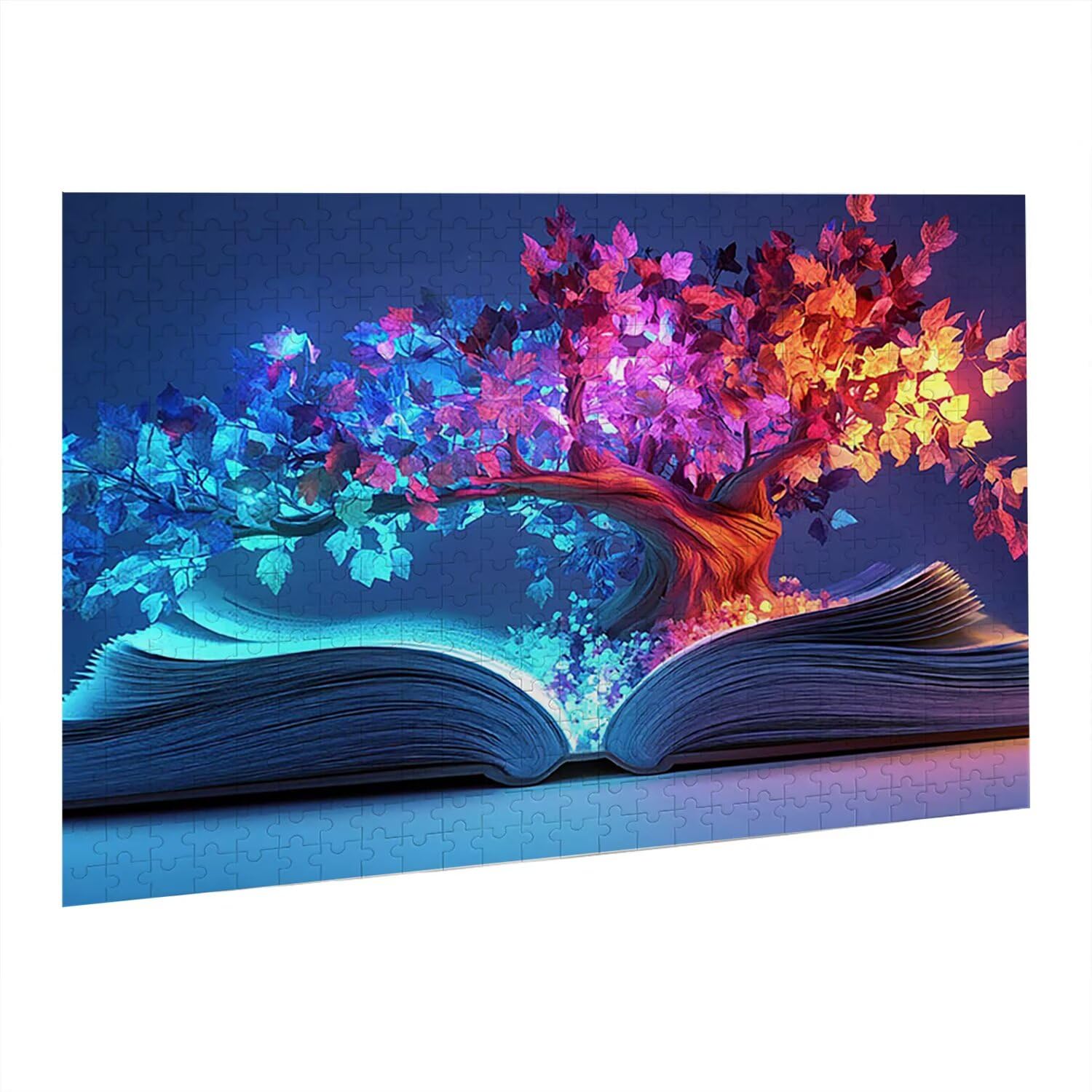 Jigsaw Puzzle, 4000 Pezzi Puzzle Classici, Albero Puzzle Rilassamento Intelligence, Mpossibile Difficile Puzzle Impegnativo per Adulti Puzzle Gioco Familiare, Regalo per Amore Amico Libri fr0-688