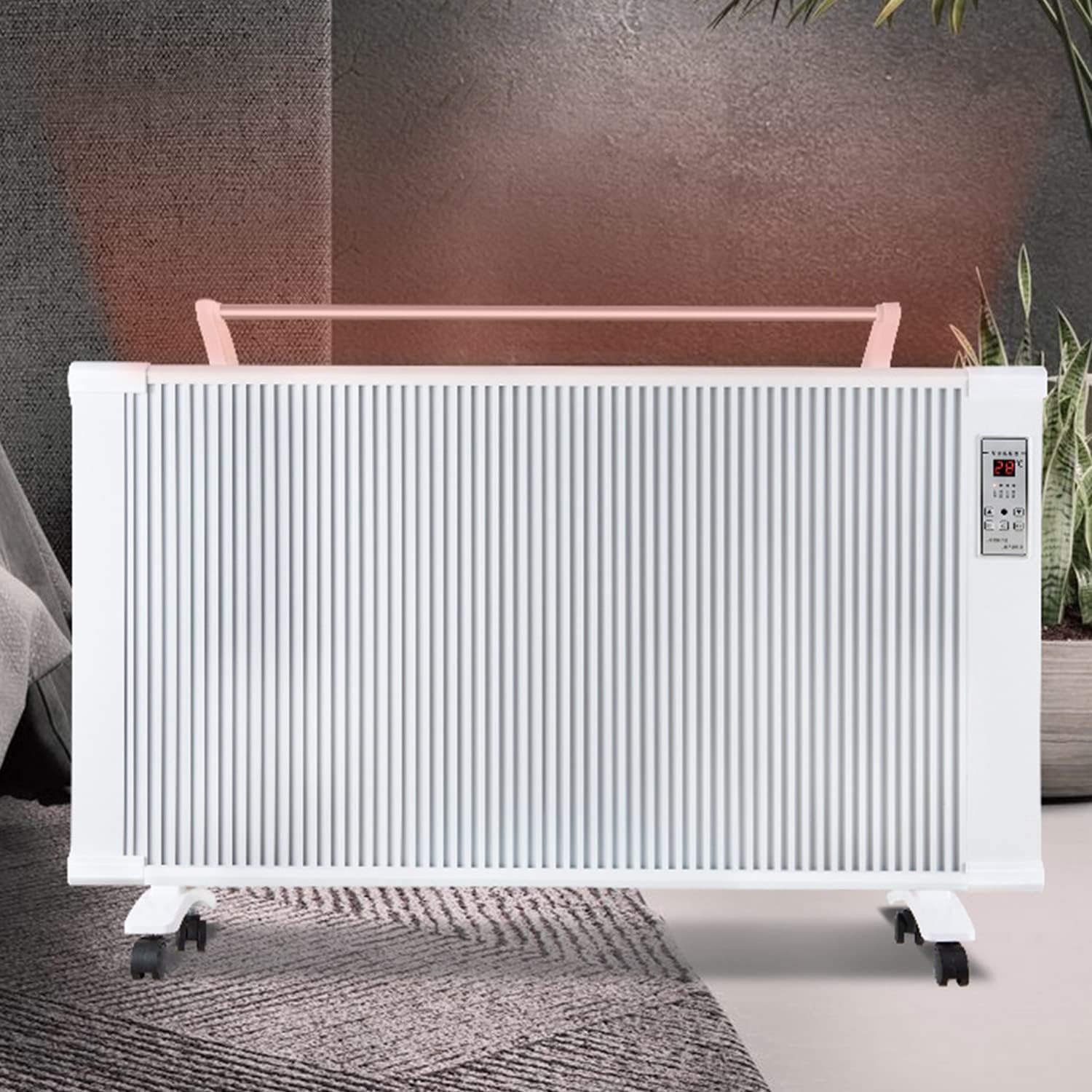 Electric Convector Radiator Heater, Electric Heater with Thermostat, 3