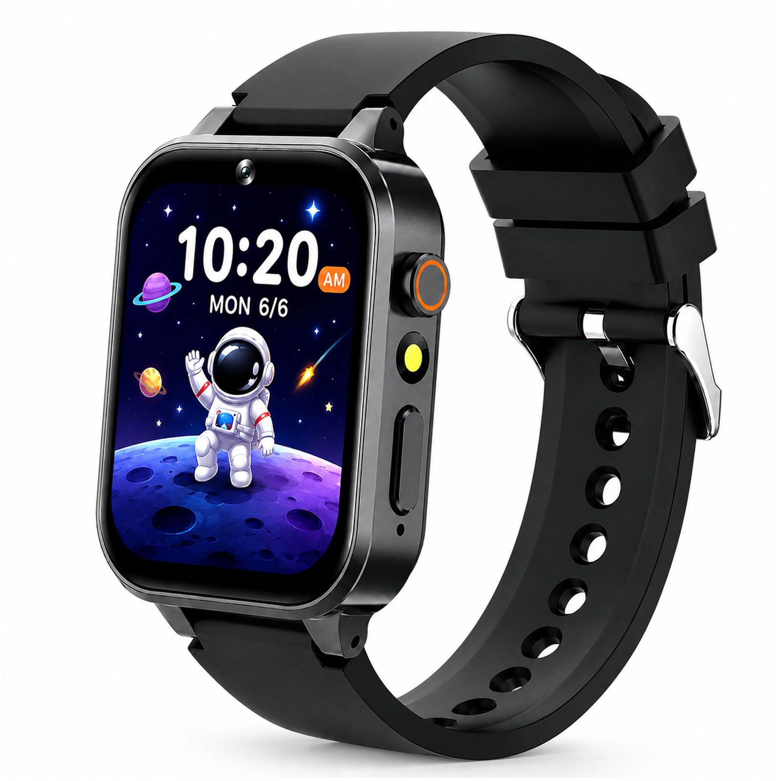 Goodatech Smart Watch for Kids 4-12 Years Boys Girls, 26 Puzzle Games,HD Camera,Video Music Player,Pedometer,Flashlight,Calendar,Alarm Clock,Aluminum Case,Sport Band (Black)-image-36