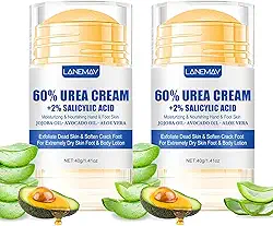 2 peças de bálsamo de calcanhar rachado perfumado de aloe, bastão de calcanhar para pés rachados, creme para os pés para calos e pés secos, pé rachado