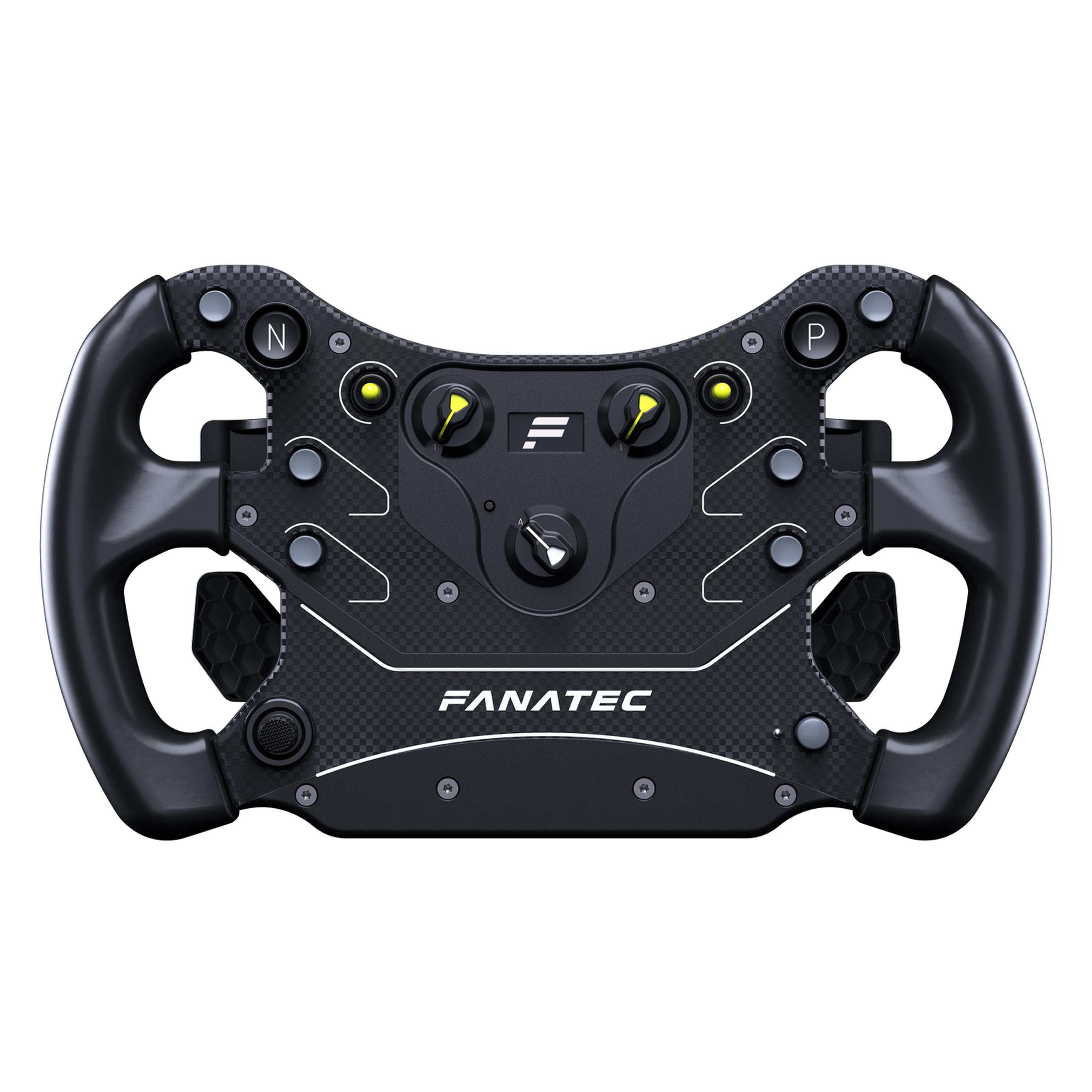 Fanatec Sim Racing CSL Steering Wheel GT3 – Overmolded Rubber Grip, Custom Magnetic Shifter, 2 Analog Paddles, OLED Display, Pre-installed QR2 Lite Wheel-Side – PC, Xbox CRD-9020021-WW