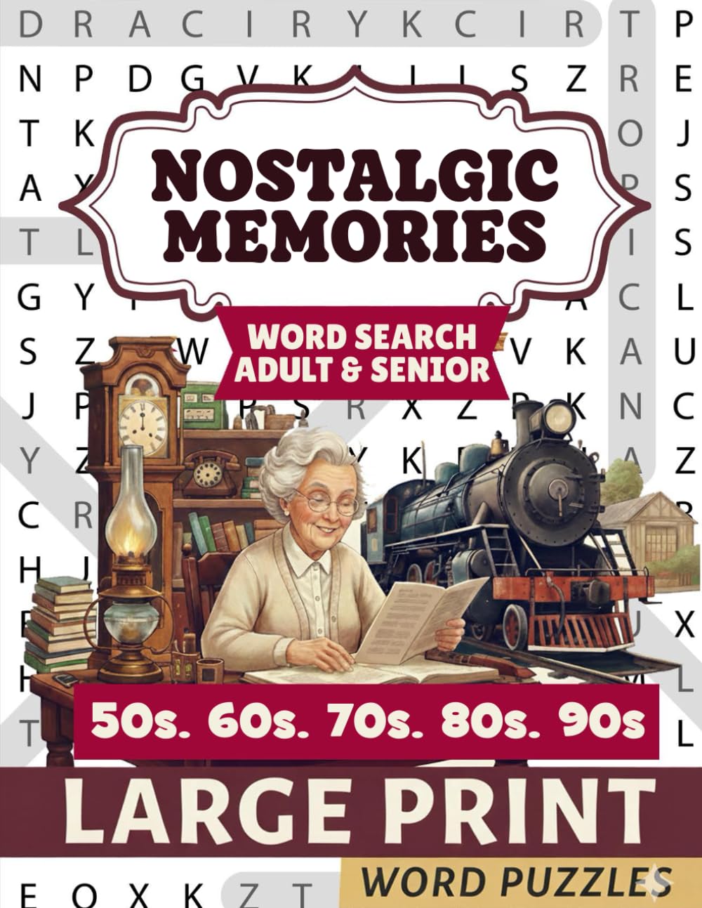 Nostalgic Memories Word Search For Adult: Large Print Word puzzles