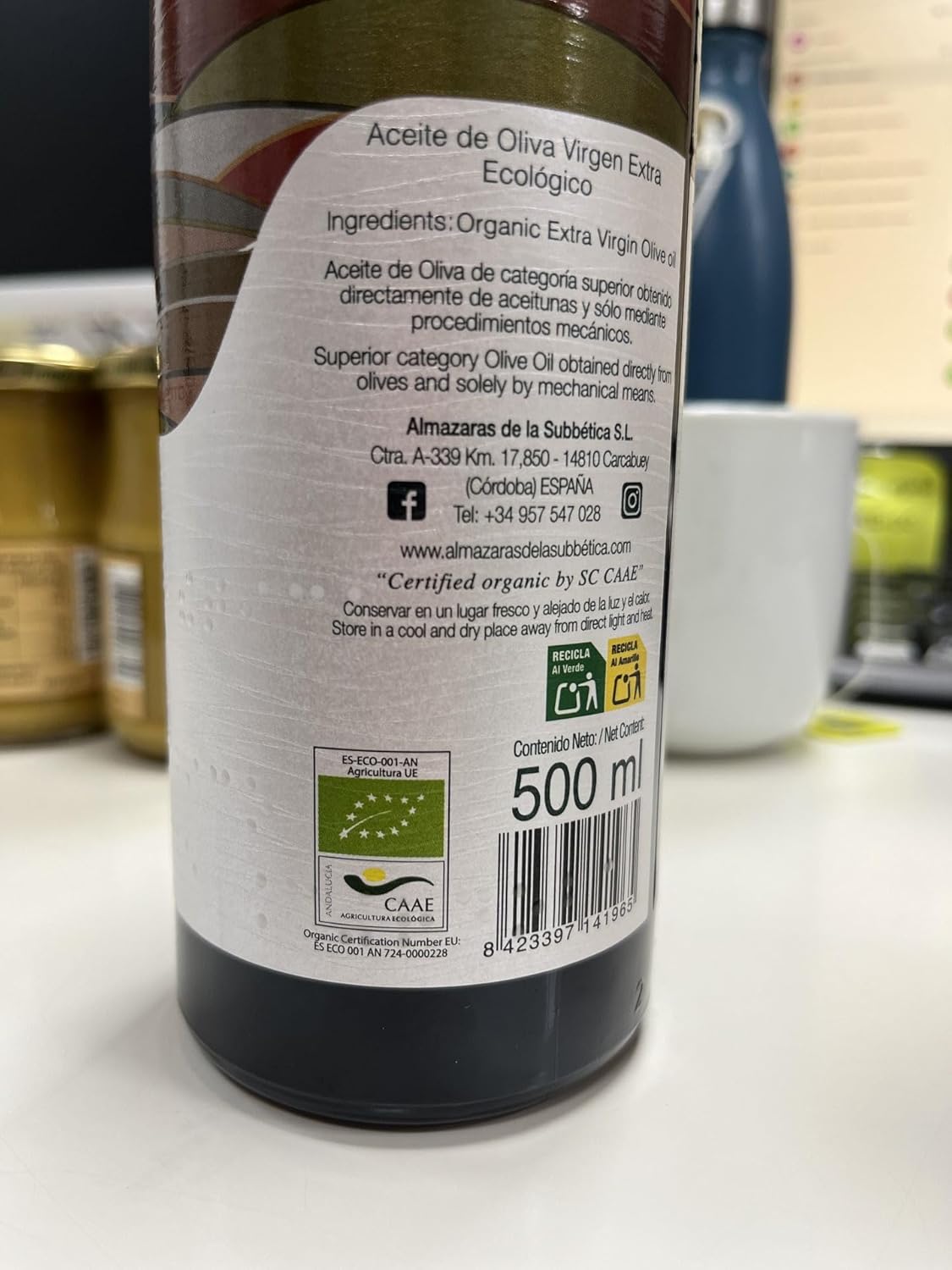 New Harvest November 2024 | Rincón de la Subbética | Hojiblanca Variety 16.9-Ounce - Best Olive Oil in the World 2012, 2015, 2016, 2017, 2018, 2019, 2020, 2021, 2022 and 2023 - Image 9
