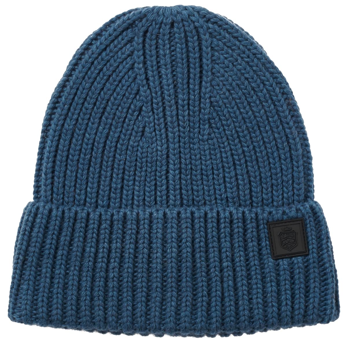 Failsworth Millinery Mens Kendal Wool Beanie in Petrol, Size: One Size