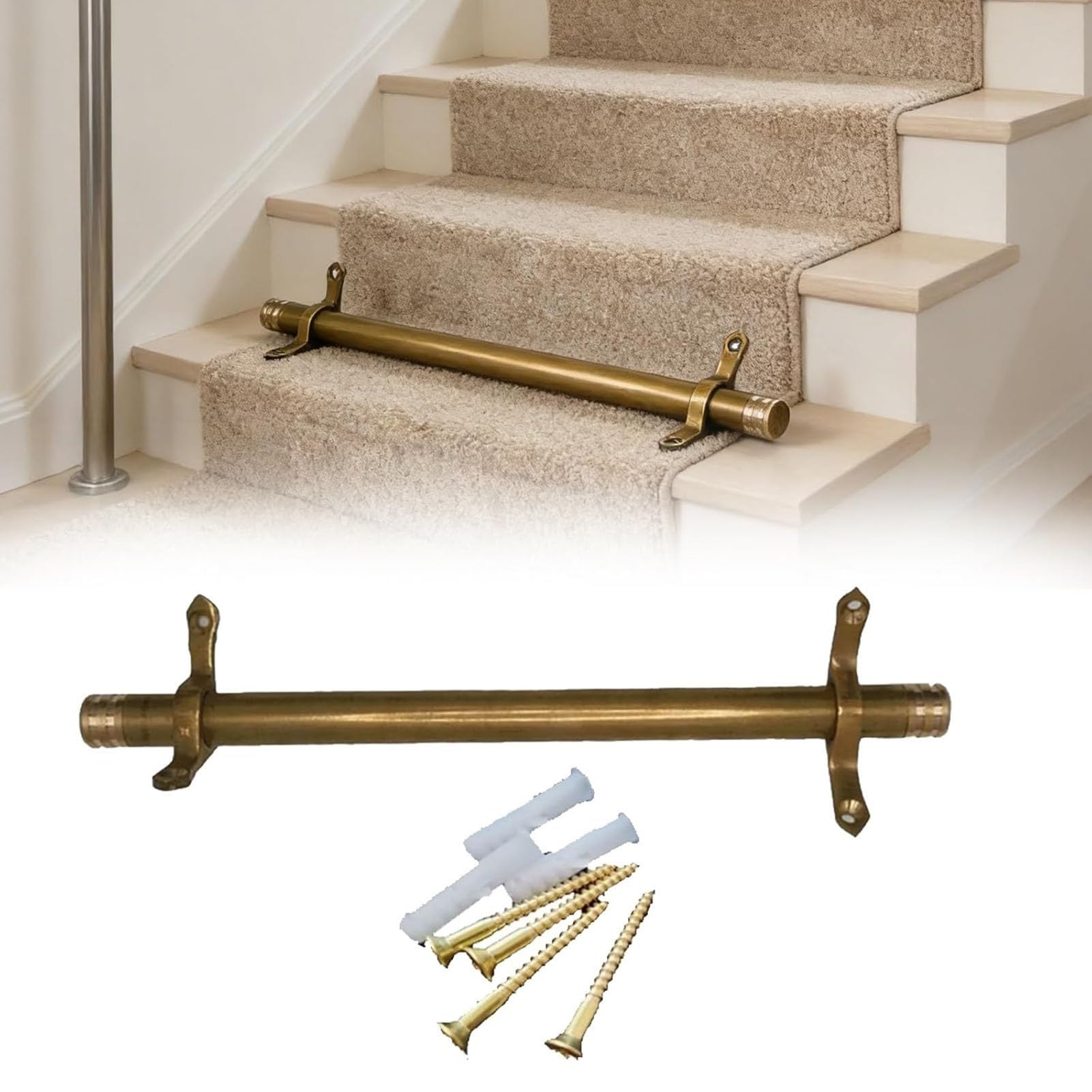Barres de tapis d'escalier pour une maison chaleureuse et un chemin de marche bien tendu