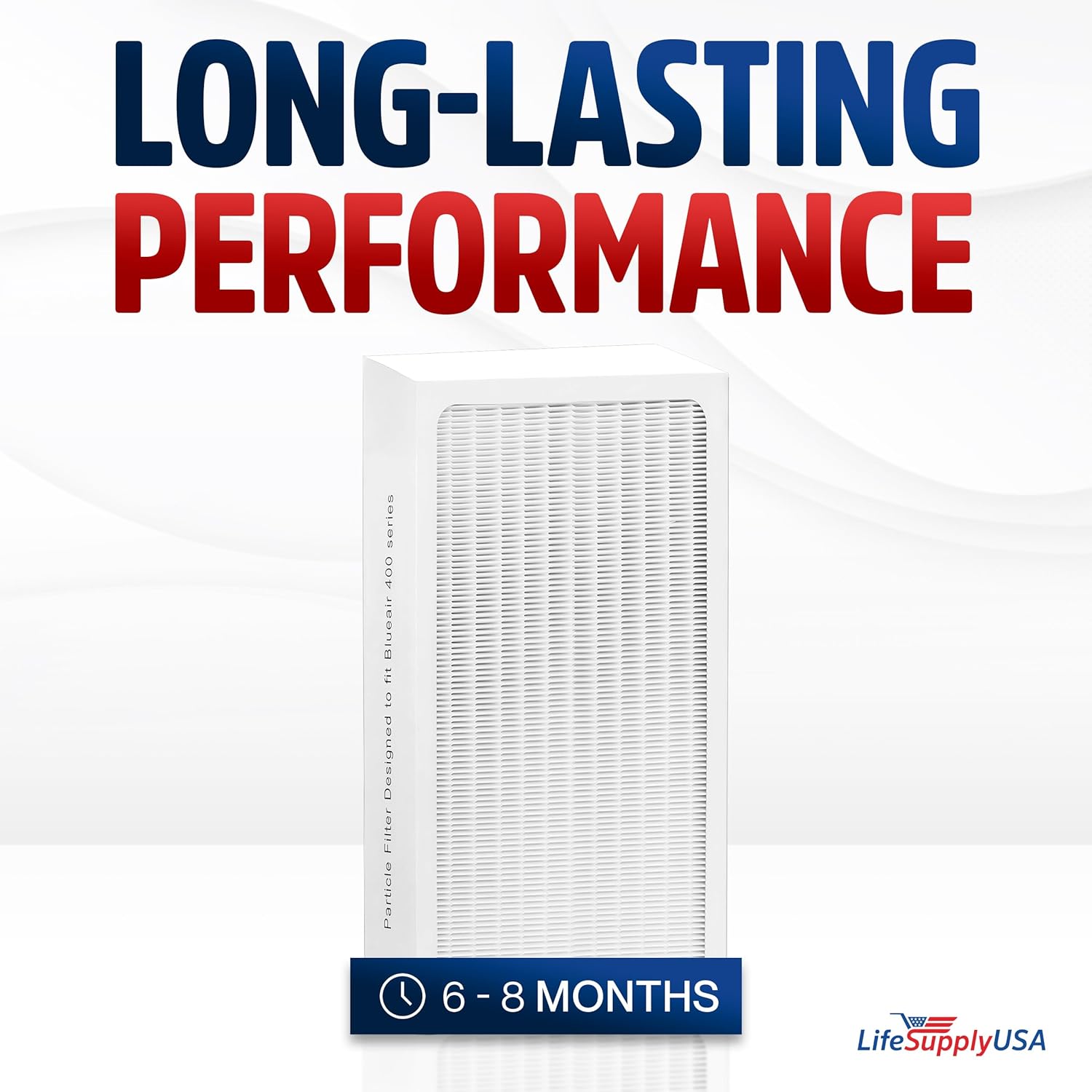 Classic 400 Series HEPA Particle Filter Replacement Compatible with Blueair Air Purifier Models 402, 403, 405, 410, 450E, 455EB, 480i by LifeSupplyUSA