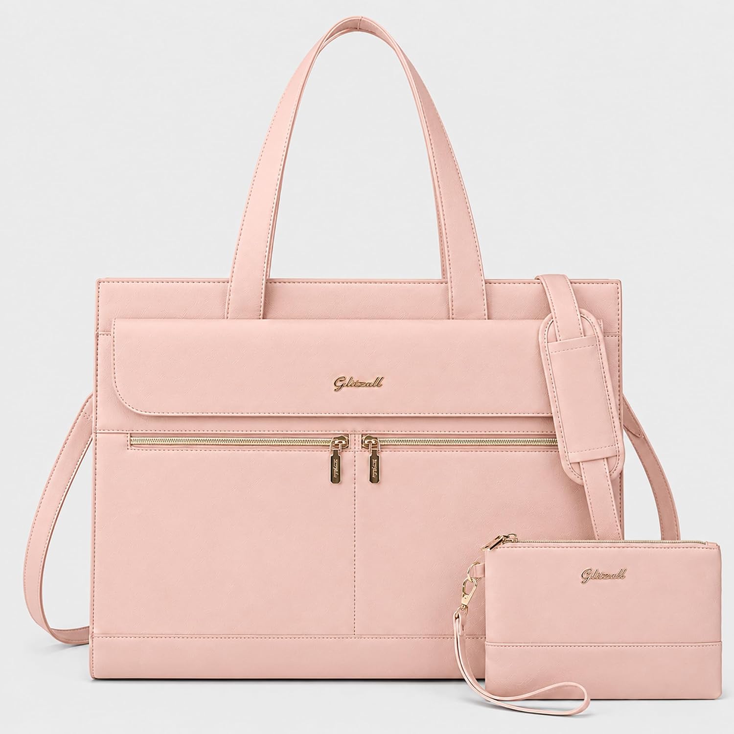 Laptop Tote Bag for Women, Teacher Work Bag with 15.6 Inch Laptop Sleeve
