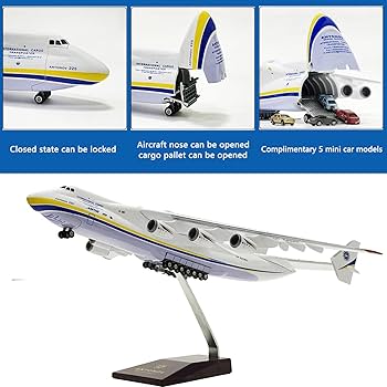 Amazon.co.jp: Mahfisj 1:200スケール AN225 モデル 飛行機 開閉可能