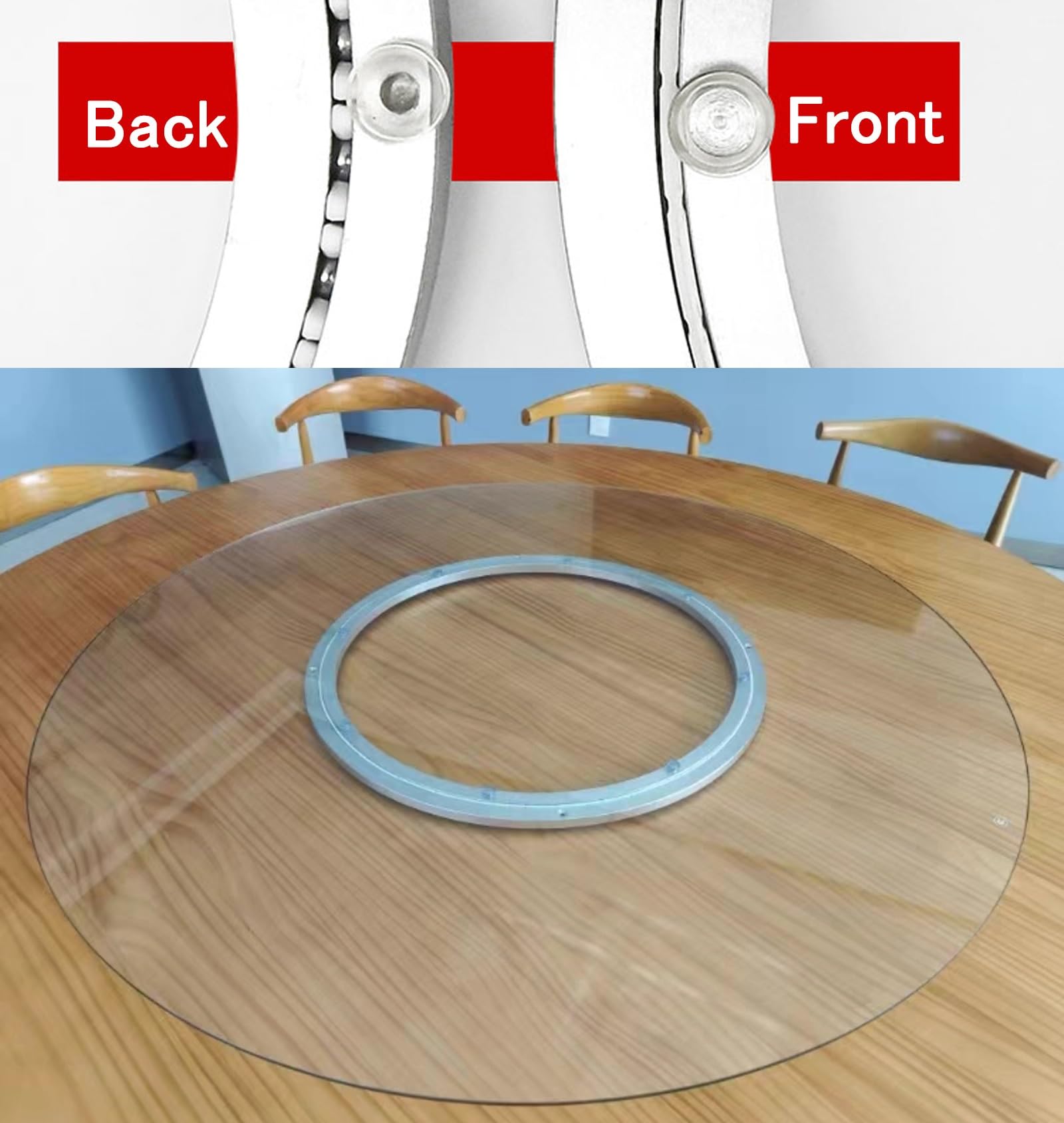 Schwerlast Kugellager Schwerlast Lazy Susan Drehkranz Drehlager 300 400 500 600 700 800mm, 360° Drehbar Drehplatte Drehscheibe Tv Drehteller Tischplatte Drehscheibe Drehbar Mit Kugellager