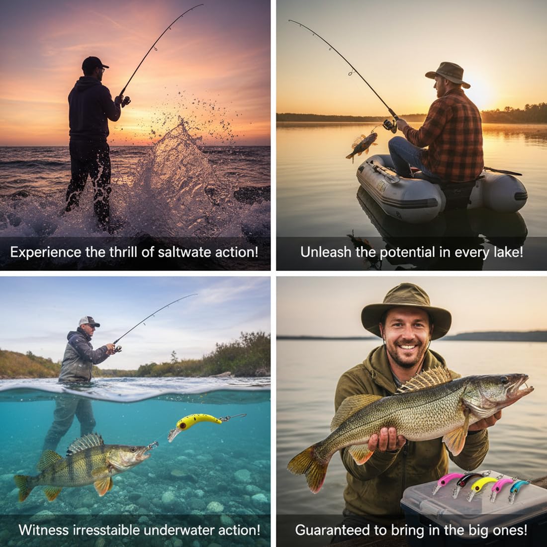 Set di 8 Cucchiaini da Pesca, Esche Rotanti per Trota con Amo Singolo, Artificiali Spinner per Pesca in Acqua Dolce e Salata (Multicolore)