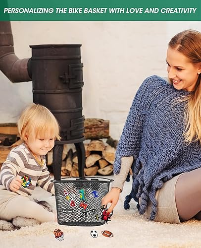 Miniatura 23 de ANZOME Cesta de bicicleta para niños, cesta de bicicleta para niños y niñas, canasta de bicicleta para niños, resistente al agua, adecuada