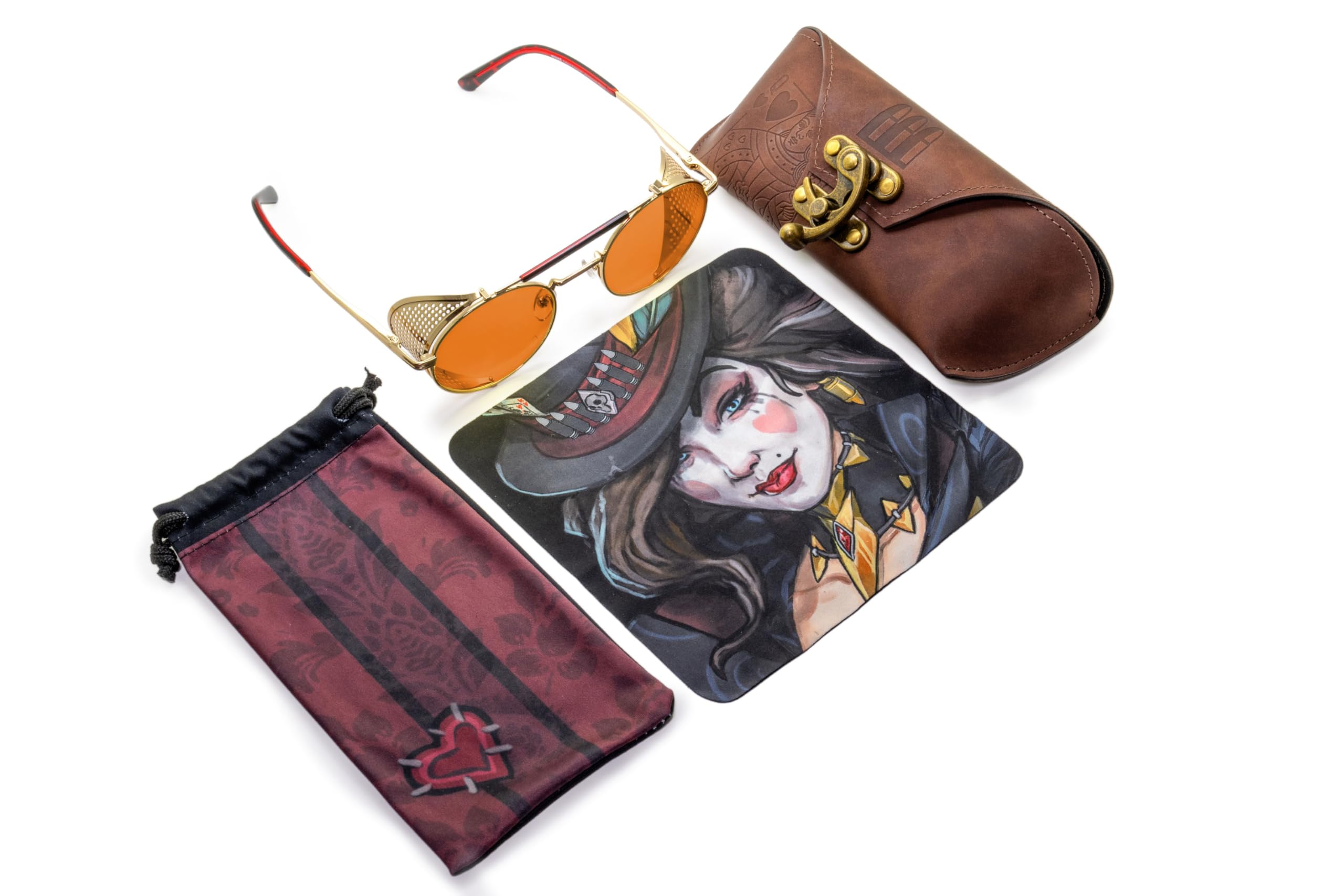 GUNNAR x Borderlands 4 Okulary - Mad Moxxi - Gold - Amber MAX