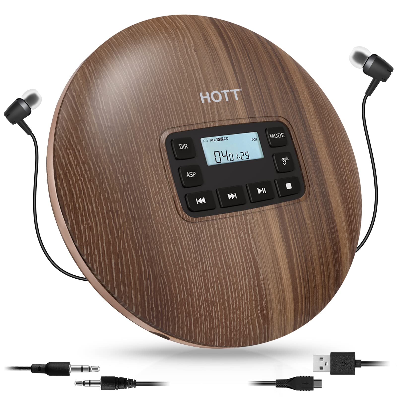 HOTT ポータブルCDプレーヤー オレンジ　スピーカー HOTT ポータブルCDプレーヤー オレンジ スピーカー - メルカリ