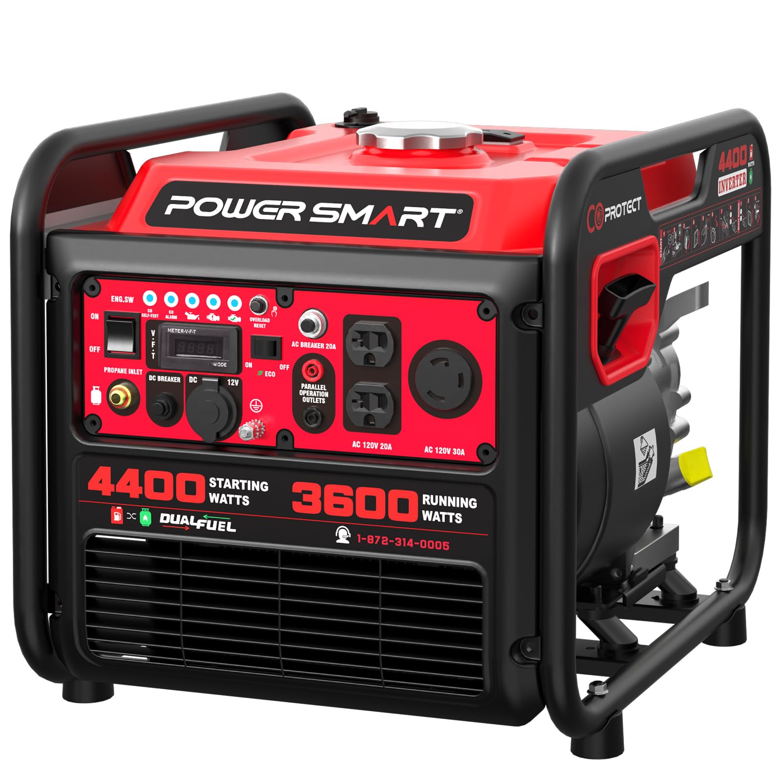 PowerSmart 4400W Dual Fuel Portable Generator