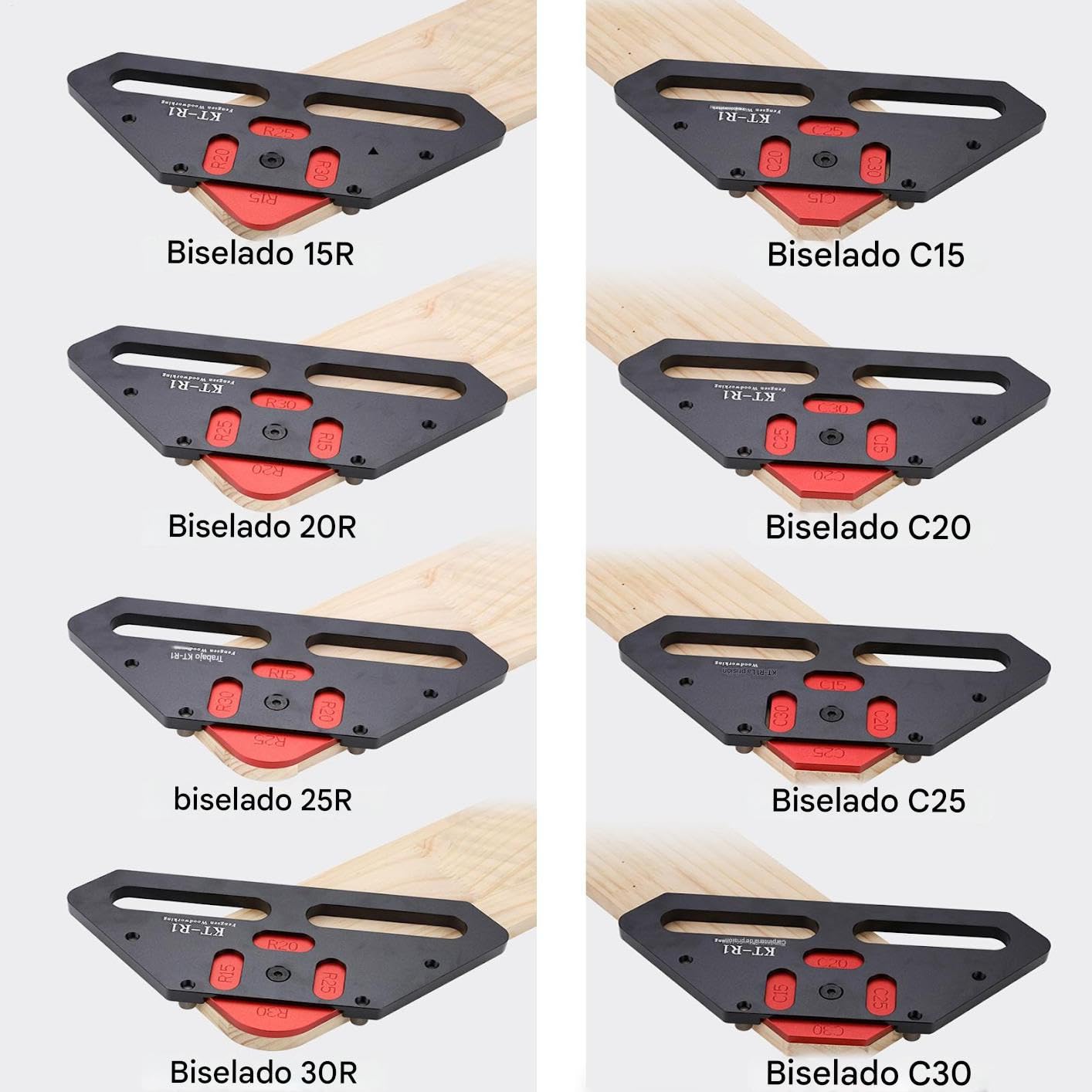 Plantillas de Radio para Fresadora Guía Curva para Esquinas | Guía Para Cortar de Aleación de Aluminio Para Bordes de Muebles, Proyectos de Carpintería Doméstica y Artesanos en Madera