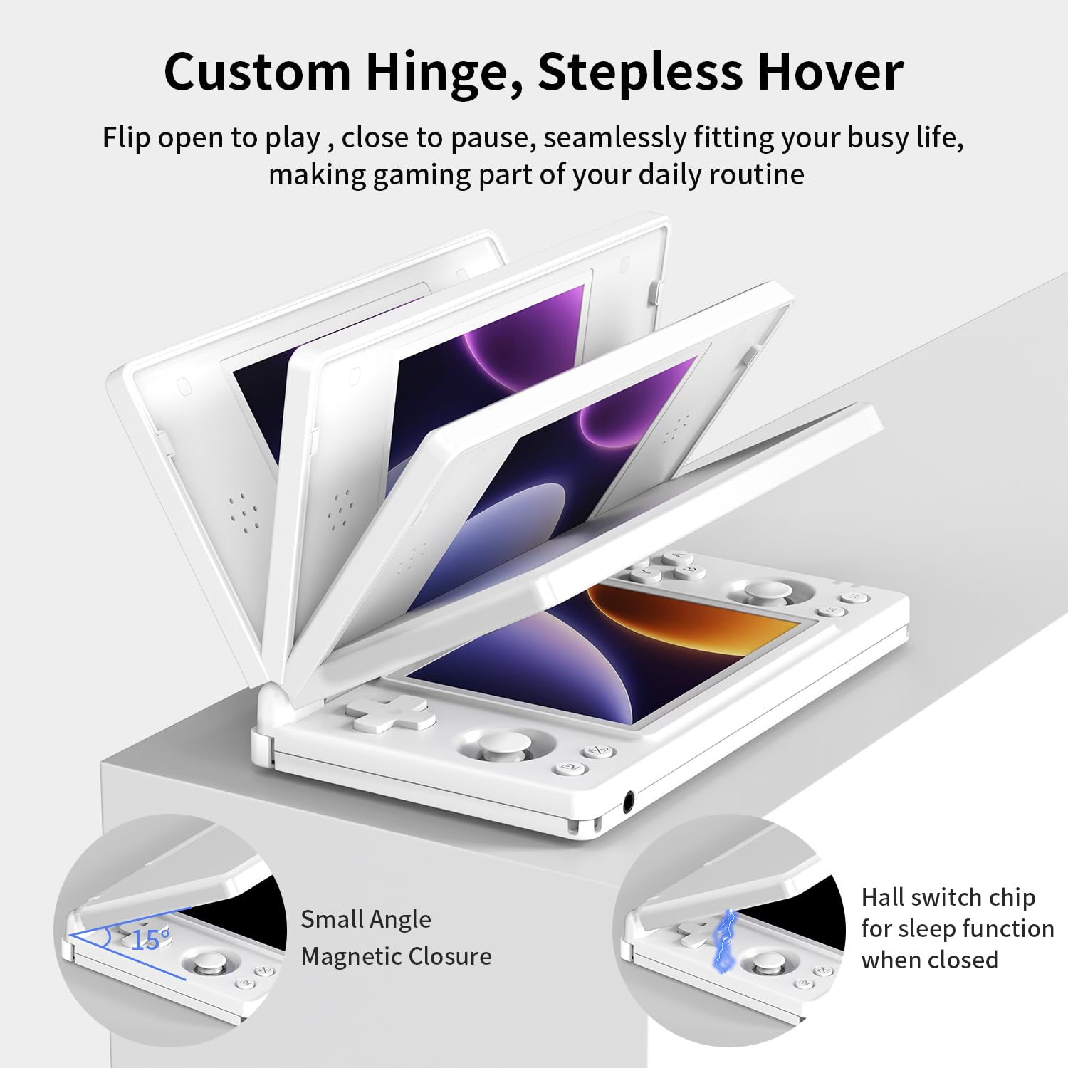 Amazon.com: Aivuidbs RG DS Foldable Handheld Game Console RK3568