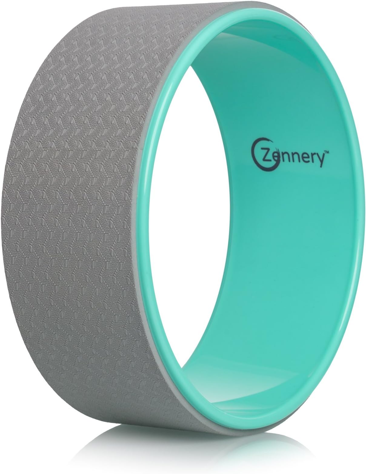 Zennery Yoga Wheel (Gray with Teal Pipe)