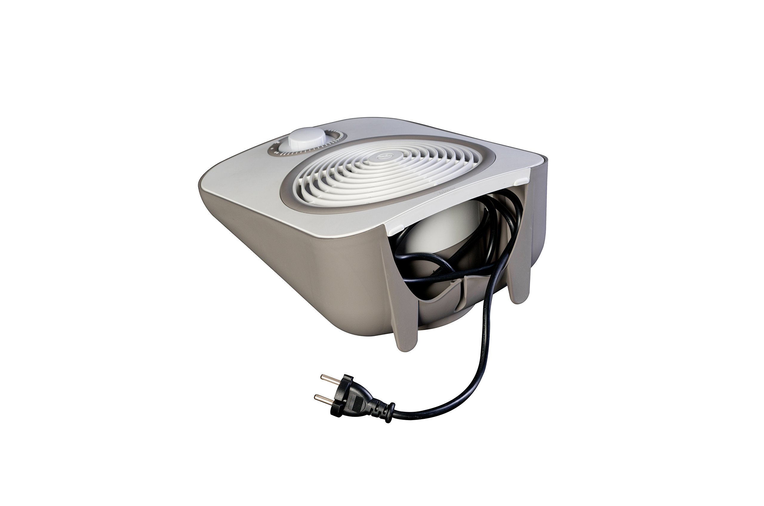 bimar HF204 Stufetta Elettrica Bagno, Termoventilatore Elettrico a Basso Consumo con Selettore e Termostato Incorporato, 2 Potenze Riscaldanti, Corpo in Plastica con Maniglia Integrata