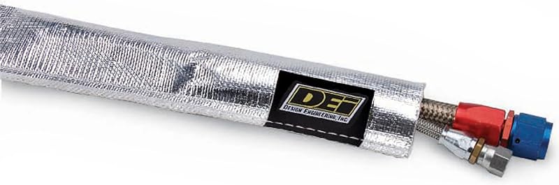Manga aluminizada para proteção térmica Design Engineering Heat Sheath 3/4" de diâmetro interno x 91,44 cm – 1 unidade