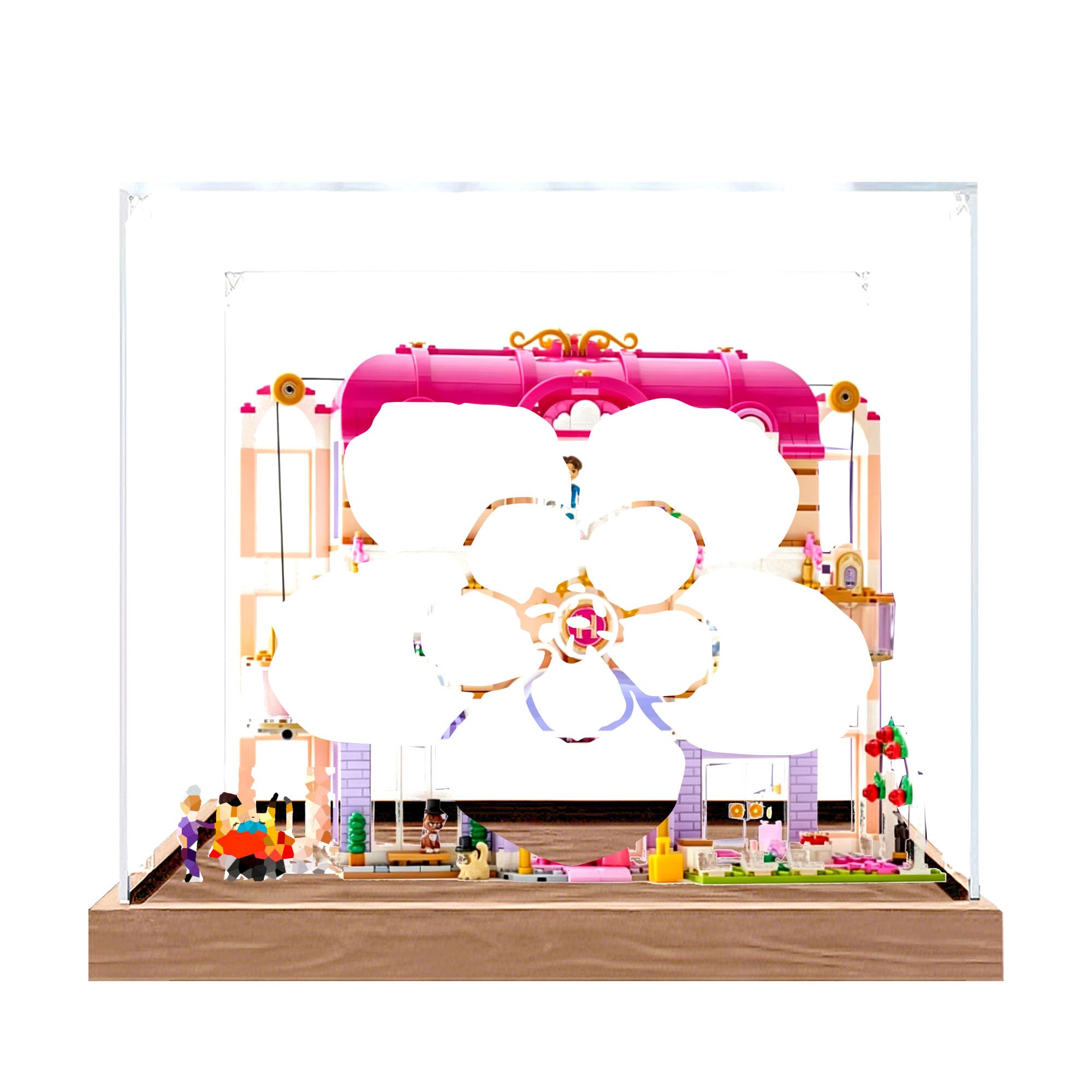 Clear Acrylic Showcase Box for Le-go 42704 Sets (Wood 2mm)