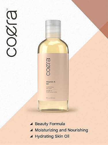 Miniatura 3 de Coera Aceite de vitamina E | 20,000 UI | 16 onzas líquidas | Hidratante e hidratante para la piel, la cara, las manos y el cuerpo | Libre de
