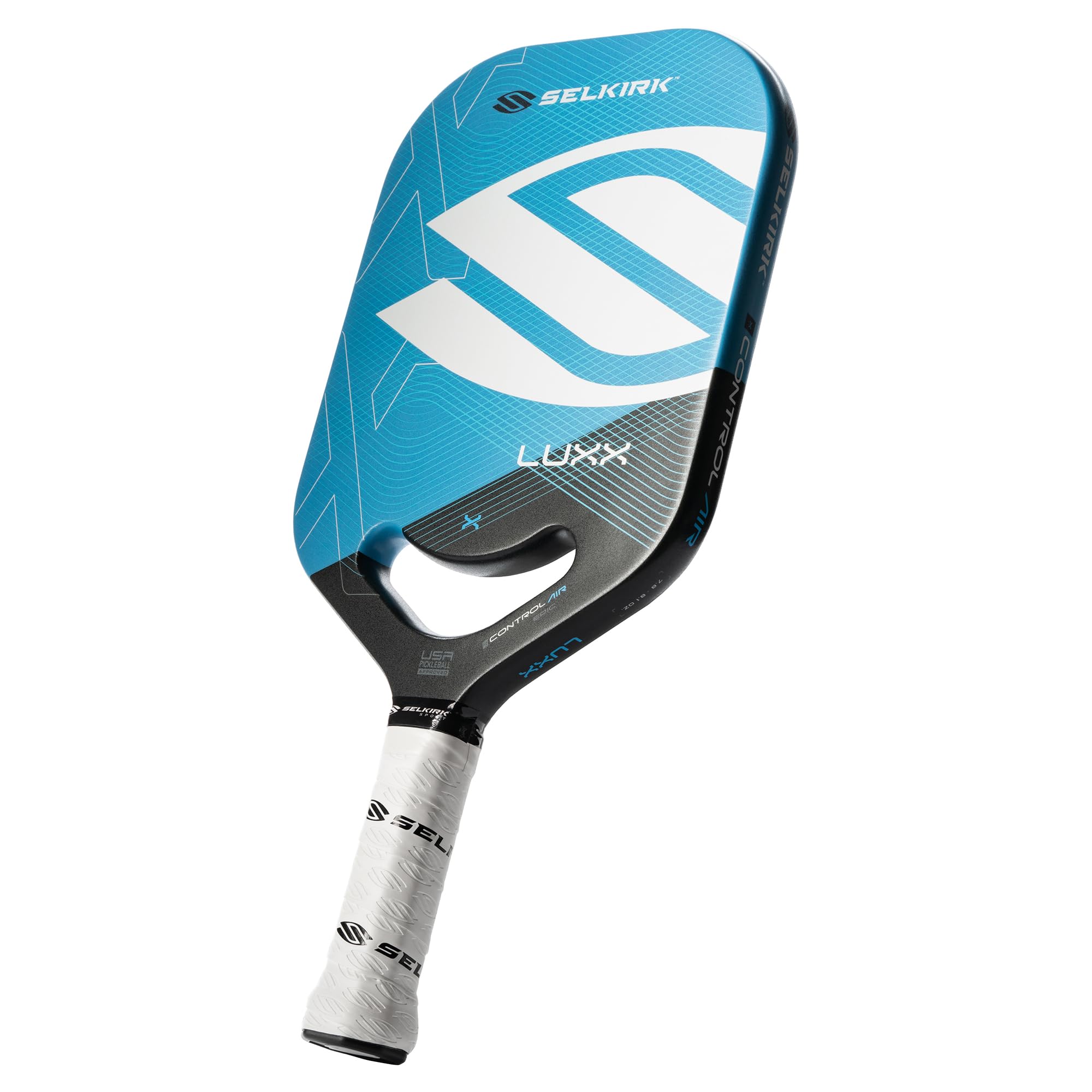 Selkirk Sport LUXX Control Pickleball Paddle | Florek Carbon Fiber Pickleball Paddles with a Polypropylene X7 Core | The Pickle Ball Paddle Designed for Ultimate Power & Control | Epic Blue