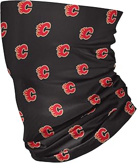 FOCO Calgary Flames NHL Mini Print Logo Gaiter Scarf, Large