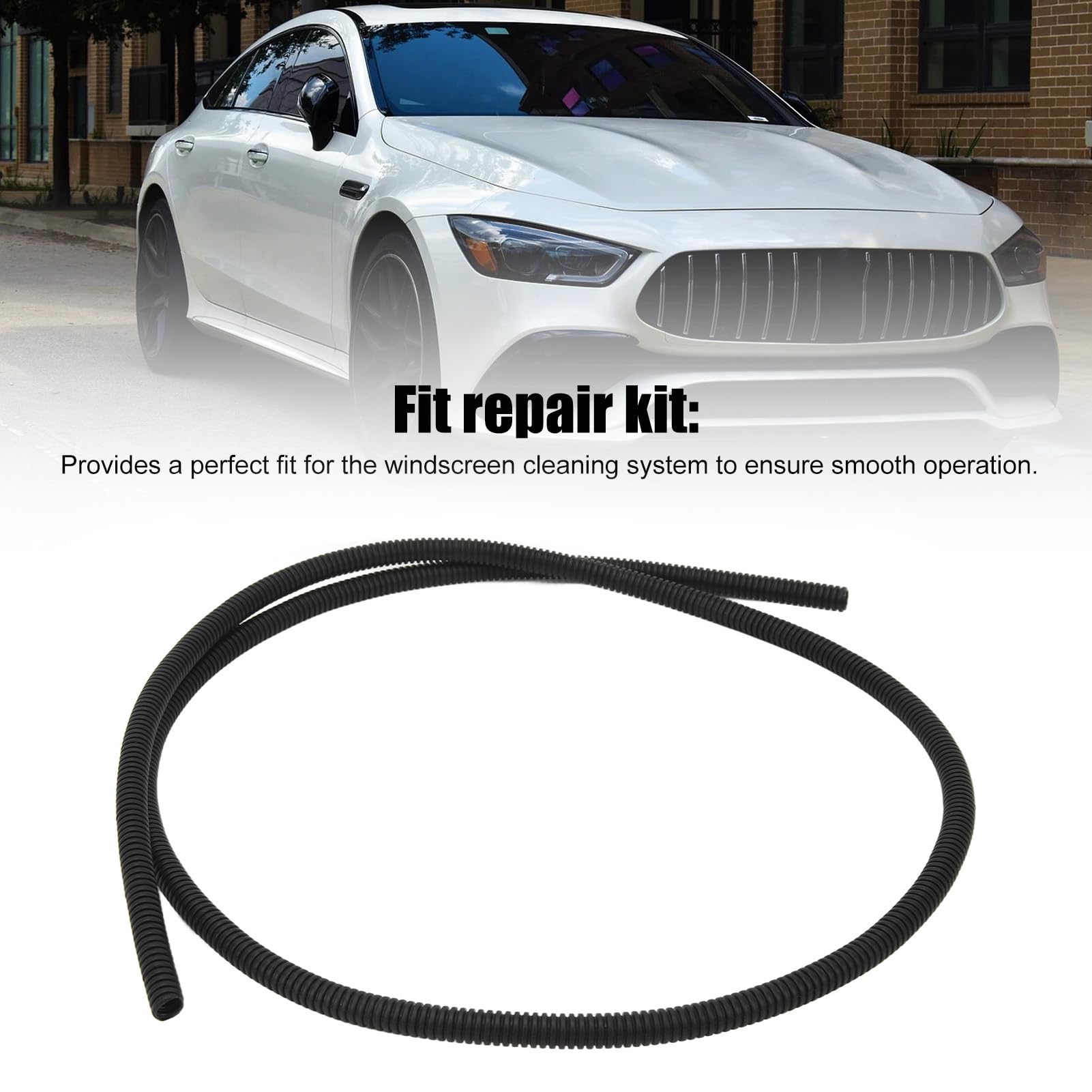 Kit Riparazione Tubo Lavavetri Auto - Tubo Corrugato Poliammide Universale