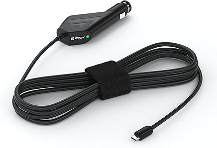 Pwr LARGO 1.6 Metros 2A Cargador De Coche para Samsung Galaxy S2 S3 S4 S5 S6 S7 J7 Note Tab, Sony Xperia, LG, ZTE, Motorola Droid Razr, BlackBerry, HTC, BLU, Huawei Adaptador de Corriente para Carro
