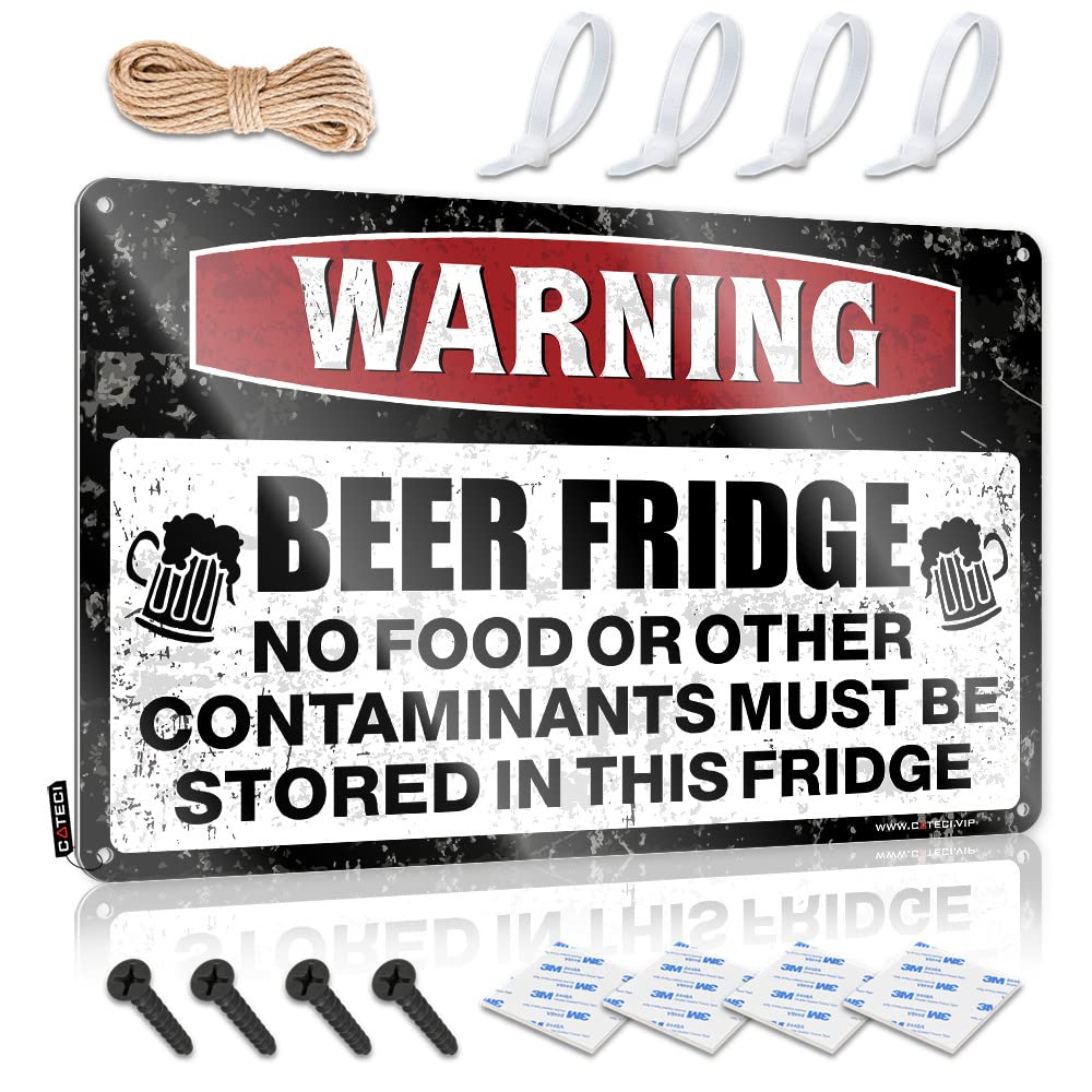 Home Decor Men Warning Beer Bridge Tin Sign Home Signs Wall Decor Cheers Tin Sign (Size : 20X30CM)