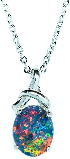 Amazon オーストラリアファイアオパールネックレス 11x9mm 本物のオーストラリア産トリプレット オパールネックレス ペンダント 925スターリングシルバー ゴールドメッキ レディースジュエリー 天然オパール スターリングシルバー トリプレット オパール Amazon オーストラリアファイアオパールネックレス 11x9mm 本物のオーストラリア産トリプレット オパールネックレス ペンダント 925スターリングシルバー ゴールドメッキ レディースジュエリー 天然オパール スターリングシルバー トリプレット オパール