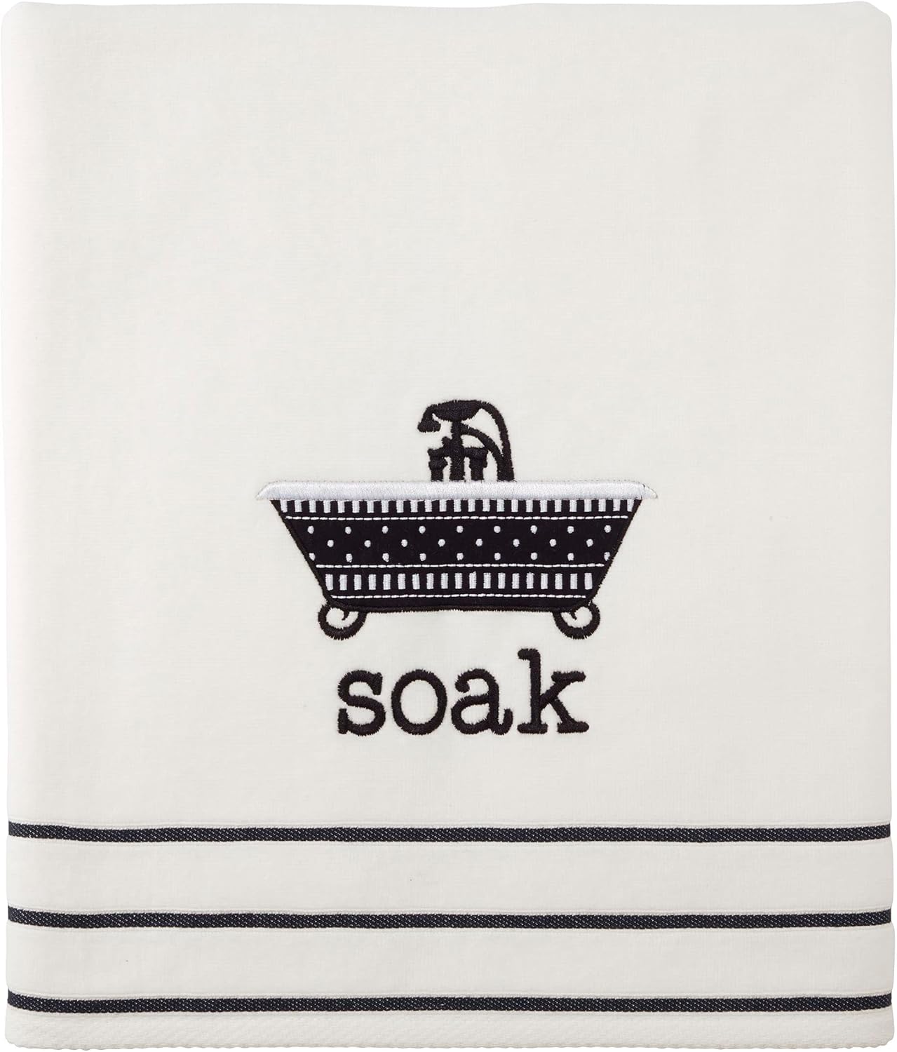 Avanti Linens - Bath Towel, Soft & Absorbent Cotton Towel (Bath Icons Collection)