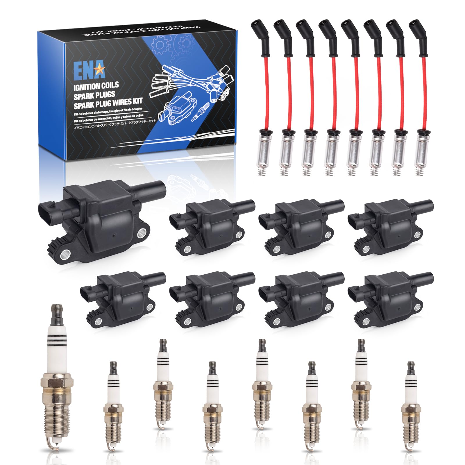 Amazon.com: ENA 8 Pack UF413 Ignition Coil 41962 Spark Plug and