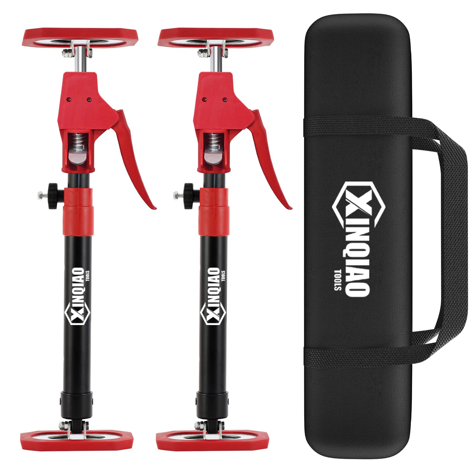 XINQIAO Third Hand Tool Support System, Premium Steel Support Rod with 154 LB Capacity for Cabinet Jack, Drywall Jack & Cargo Bars, 49.2in-114.2in Long, 2 PCs — Amazon image 8