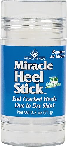 Miniatura 8 de Miracle Heel Stick de 2.5 onzas y Miracle Foot Repair Tubo de 1 onza. Fabricado con gel puro UltraAloe  Mantiene los pies y los tacones con un