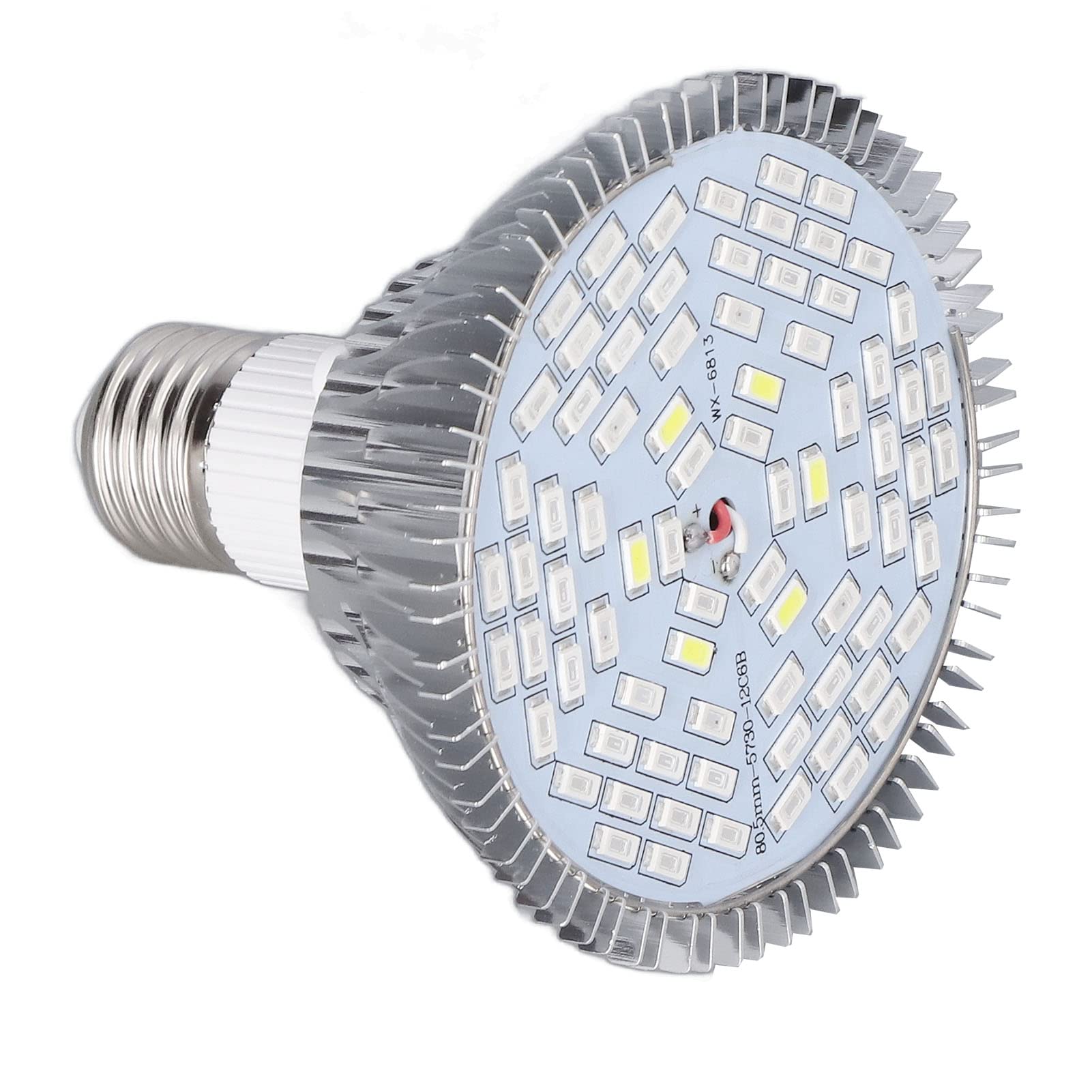 Srliya Ampoule LED E27 pour Culture de Plantes, Faible Consommation D'énergie, Spectre Complet, Faible Production de Chaleur, 85 à 265V (50W, 78 perles)