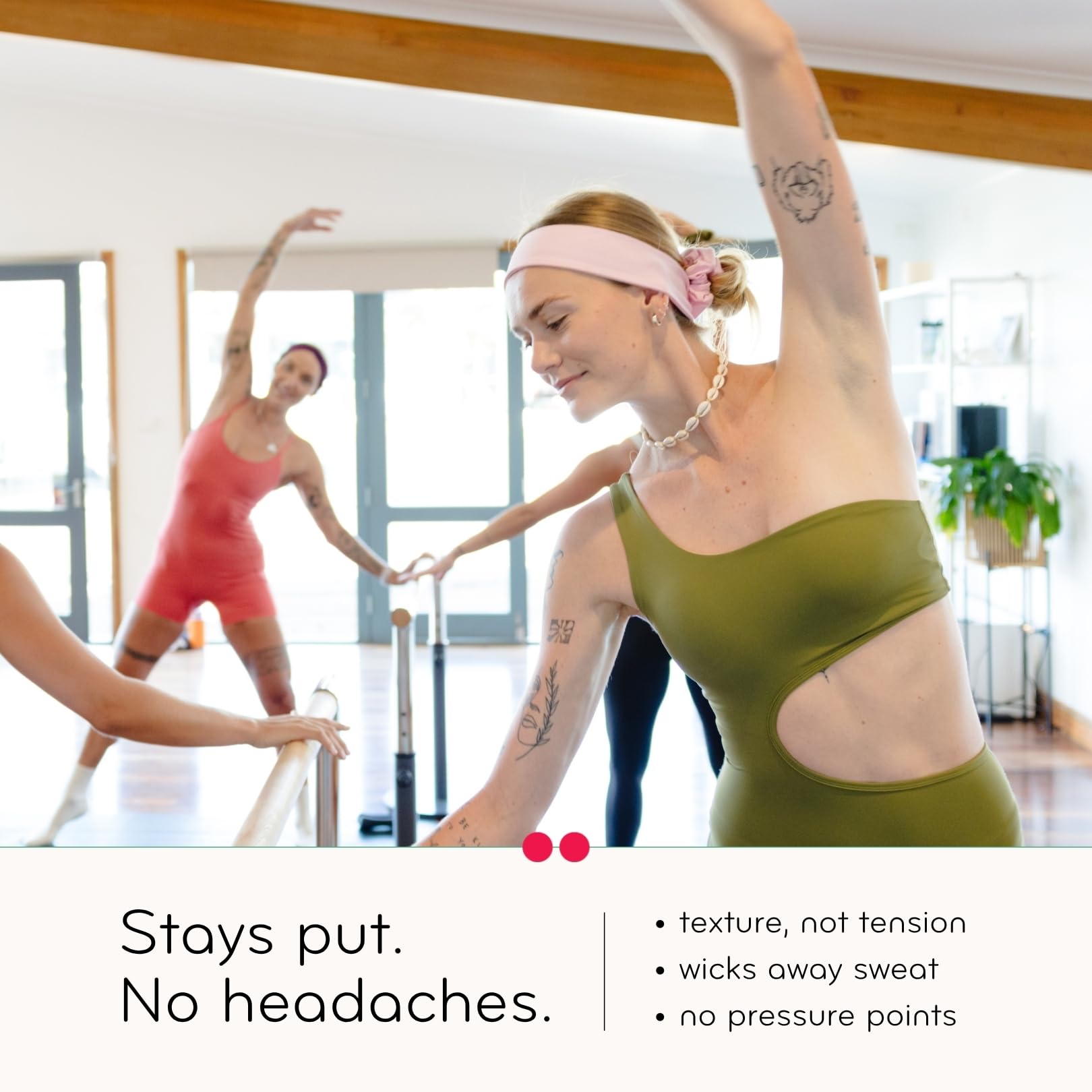 kooshoo Organic Twist – Cinta para el Pelo – la Enso Algodón orgánico, Sweat-Wicking Yoga pañuelo para la Cabeza, ética, Fabricado en EE. UU.