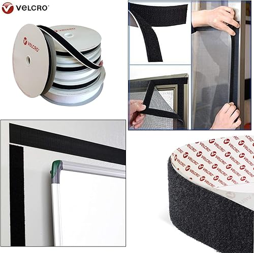 Miniatura 2 de VELCRO Brand PS14 - Cierre adhesivo con gancho y bucle (negro, 38 pulgadas - 1.1 yardas)