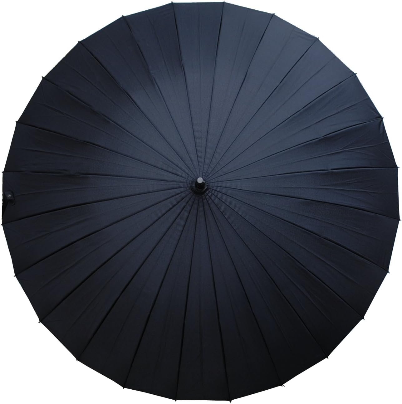 60MPH Windproof 24 Rib Large Strong Umbrella - XL Automatic Heavy Duty Golf Umbrella For Rain and Wind - 3 Layer Frame - Solid Wooden Hook Handle - Best for Most Ribs