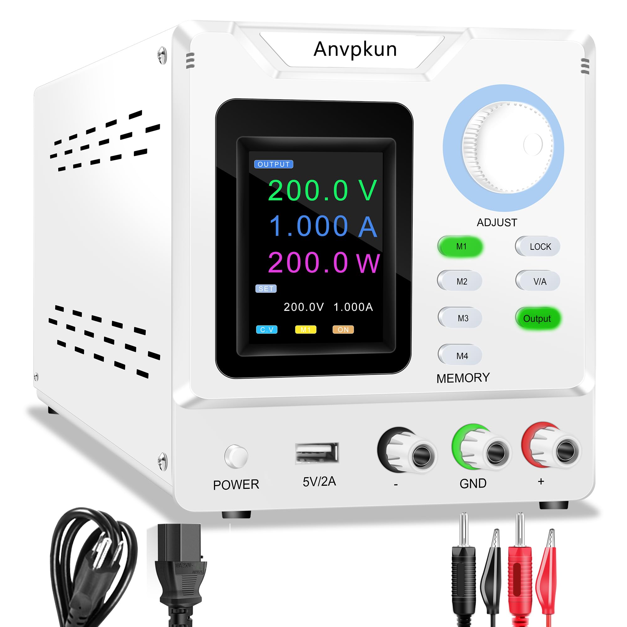 0~200V 0~1A adjustable DC regulated switching power supply Variable adjustable laboratory desktop power supply (0-200V 0-1A)