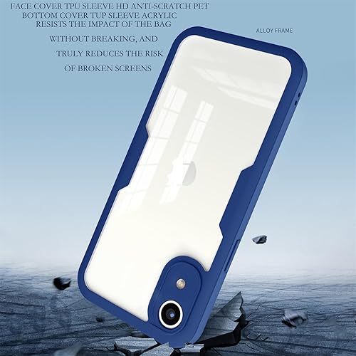 Miniatura 6 de Funda transparente para Samsung Galaxy A03 Core con protector de pantalla, transparente, delgada y delgada, cubierta protectora de cuerpo completo,