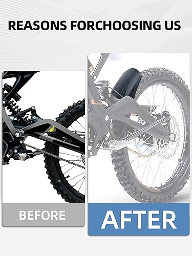 Miniatura 4 de JFG RACING - Guardabarros trasero para Surron Light Bee, protector de amortiguador para motocicleta Guardabarros para Dirt Bike Sur Ron Light Bee X