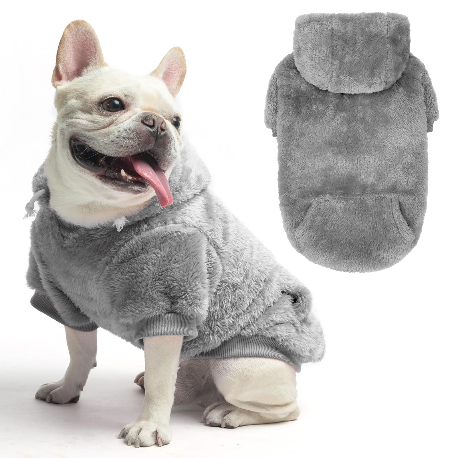 Chandail à capuche en polaire pour chiens de petite moyenne grande taille