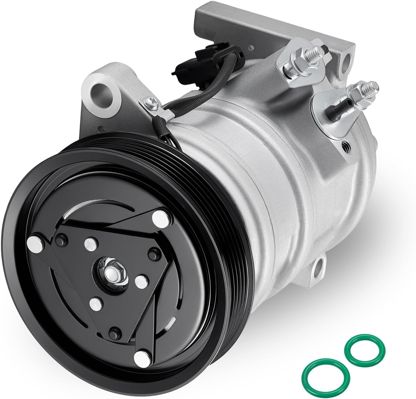 78374 Air Conditioning A/C Compressor with Clutch Compatible with Chrysler Town & Country 01-07 3.3L 3.8L, for Voyager 01-02 2.4L 3.3L, Compatible with Dodge Caravan 01-07 3.3L